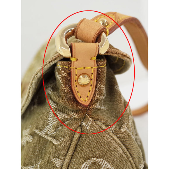 Louis Vuitton Pleaty Monogram Bag Denim Shoulder - Picture 5 of 8